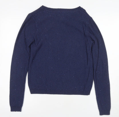 Laura Ashley Women's Blue Knit Pullover Jumper, Size 10