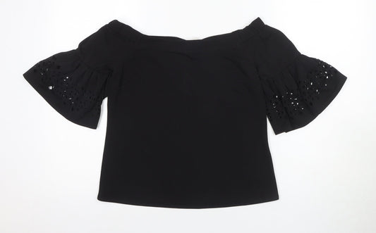 Banana Republic Women's Black Off-Shoulder Blouse XS