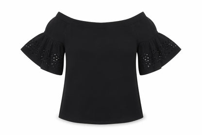Banana Republic Women's Black Off-Shoulder Blouse XS