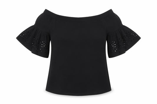 Banana Republic Women's Black Off-Shoulder Blouse XS
