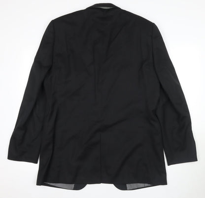 Mens UK Size 42 Pierre Cardin Regular Black Suit Tuxedo