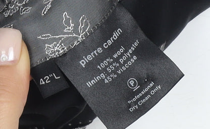 Mens UK Size 42 Pierre Cardin Regular Black Suit Tuxedo