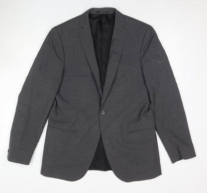 Mens UK Size 42 T.M.Lewin Regular Grey Suit Jacket