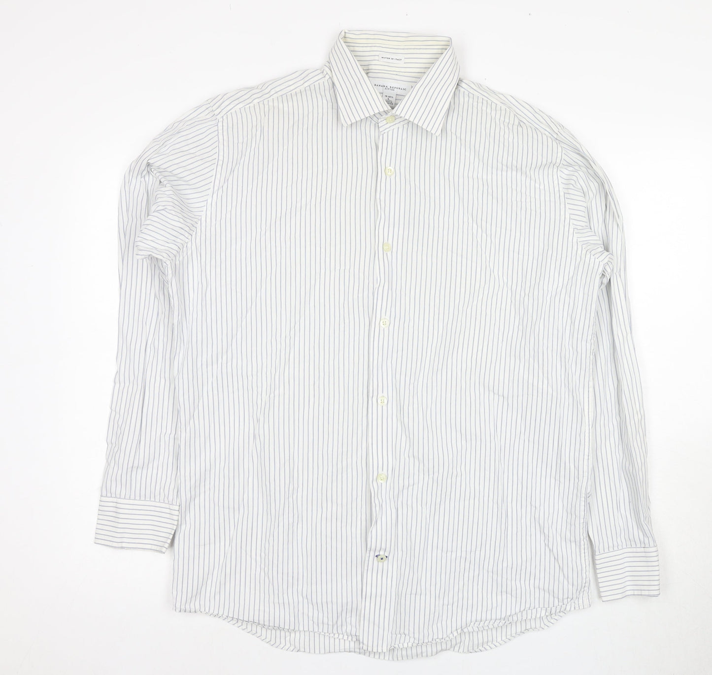 Mens UK Collar Size L Banana Republic Smart White  Dress Shirt