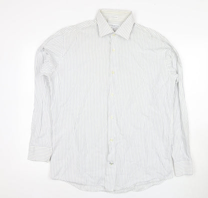 Mens UK Collar Size L Banana Republic Smart White  Dress Shirt