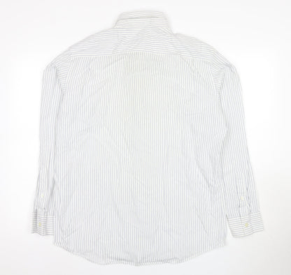 Mens UK Collar Size L Banana Republic Smart White  Dress Shirt