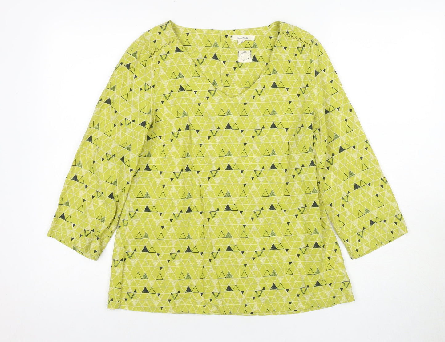 Womens UK Size 8 White Stuff Green Tunic Blouse