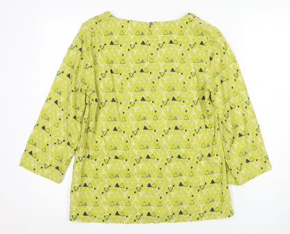 Womens UK Size 8 White Stuff Green Tunic Blouse