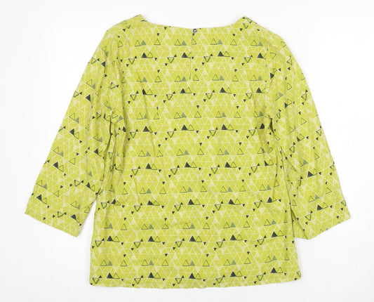 Womens UK Size 8 White Stuff Green Tunic Blouse