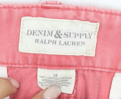 Ralph Lauren Women's Pink Straight Jeans Size 26