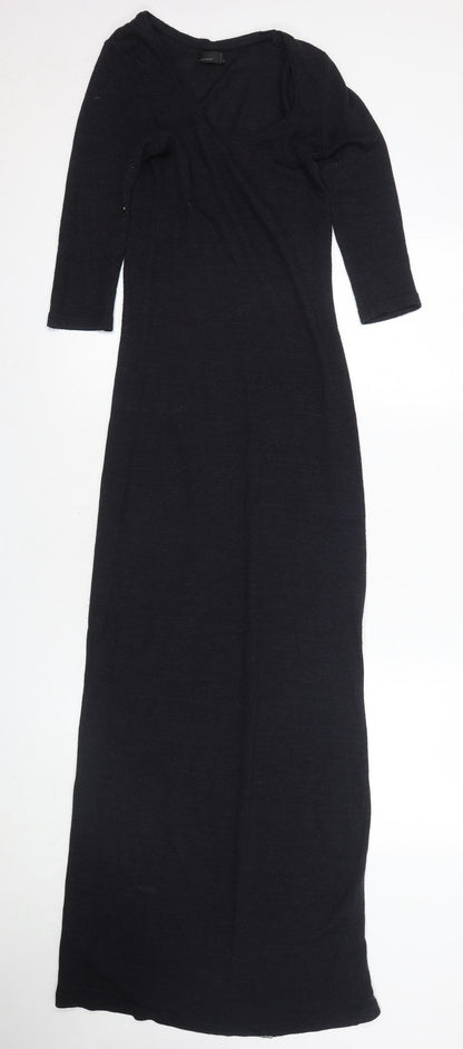 Vero Moda Women's Black Long Sheath Dress Size XS