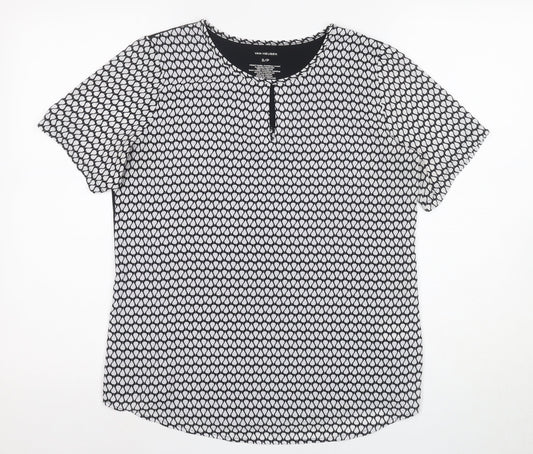 Womens UK Size S Van Heusen Black  T-Shirt