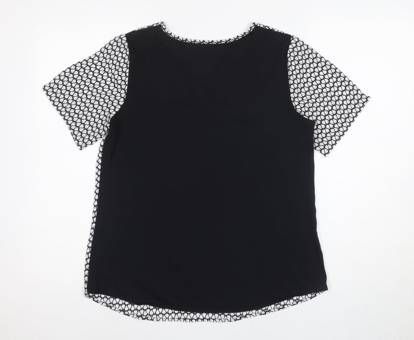 Womens UK Size S Van Heusen Black  T-Shirt