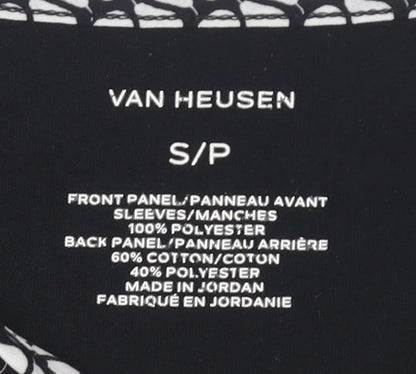 Womens UK Size S Van Heusen Black  T-Shirt