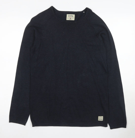 Jack & Jones Men's Black S Cotton Pullover Jumper