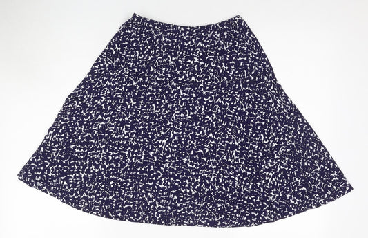 Joules Women’s Blue A-Line Skirt - 2XS, Viscose Blend