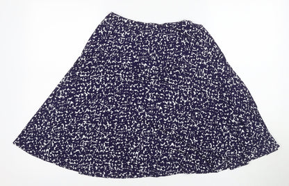 Joules Women’s Blue A-Line Skirt - 2XS, Viscose Blend