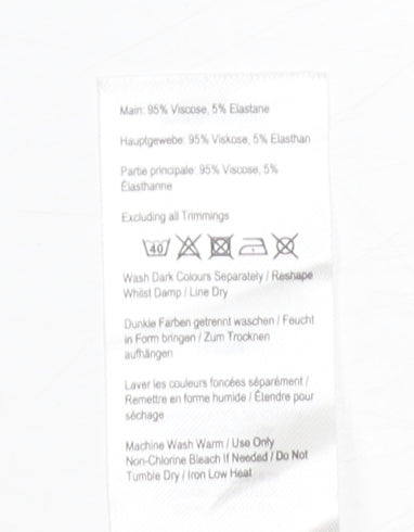 Joules Women’s Blue A-Line Skirt - 2XS, Viscose Blend