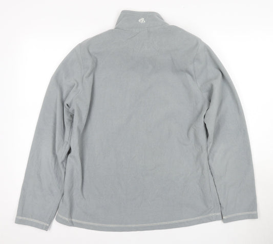 Craghoppers Women's Grey Size 12 1/4 Zip Fleece Sweatshirt