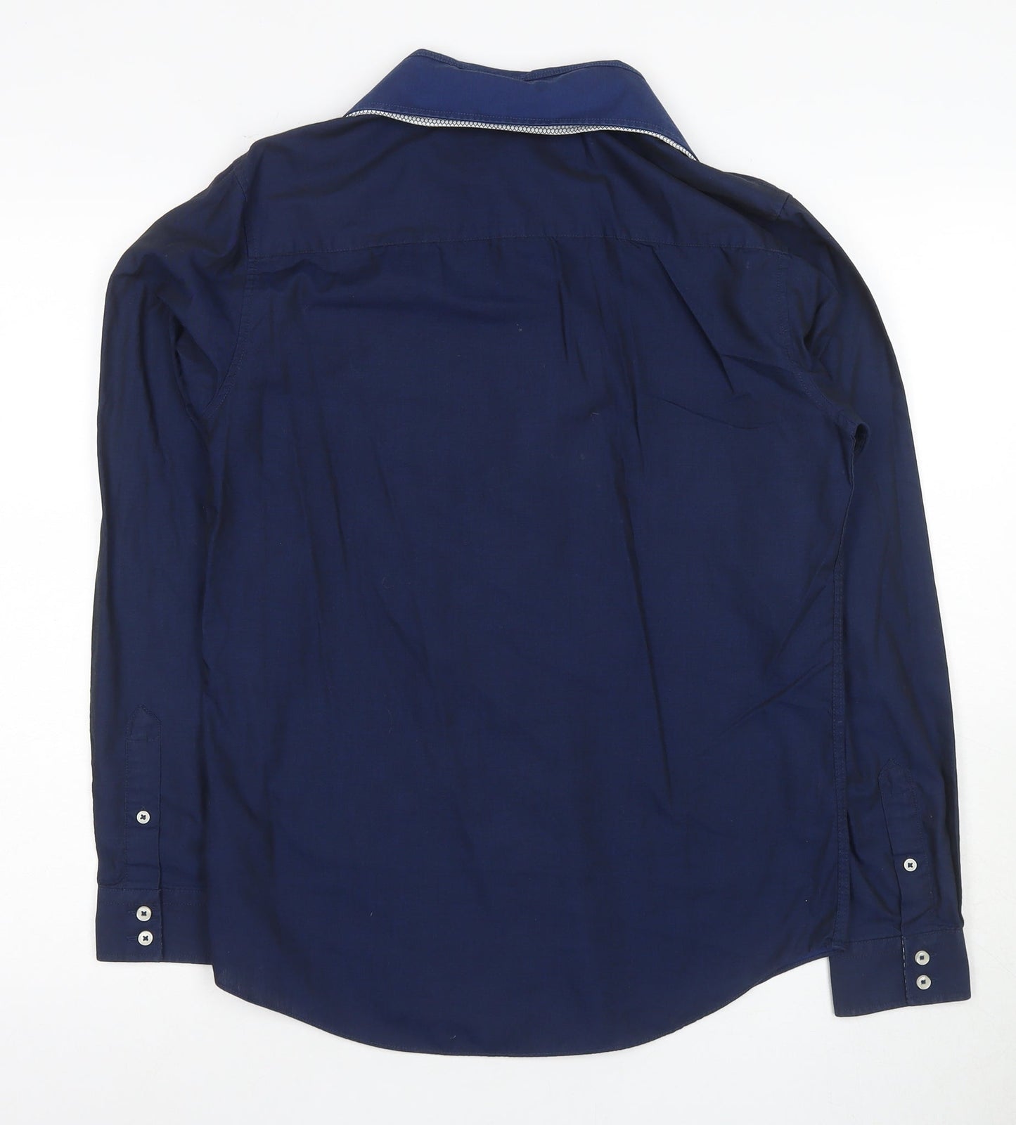 Thomas Nash Men's Blue Formal Dress Shirt S