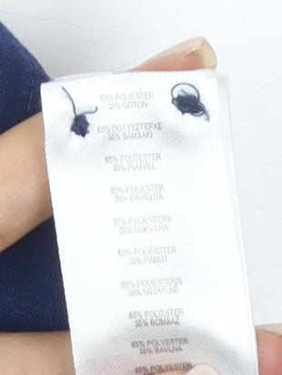 Thomas Nash Men's Blue Formal Dress Shirt S