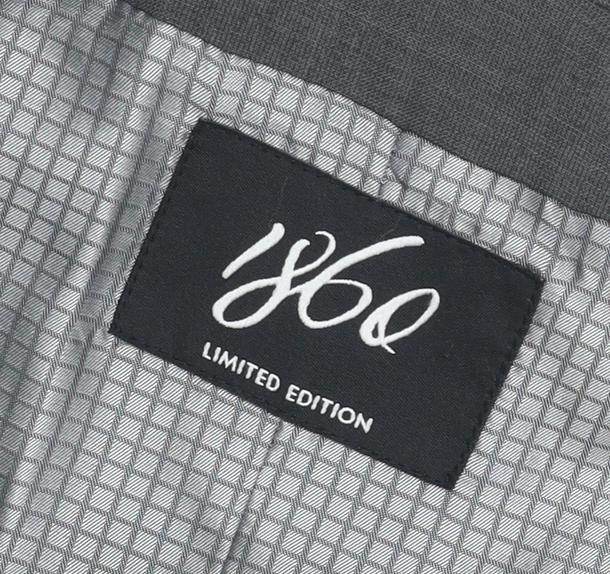 1860 Men's Grey Check Waistcoat, Size 40R