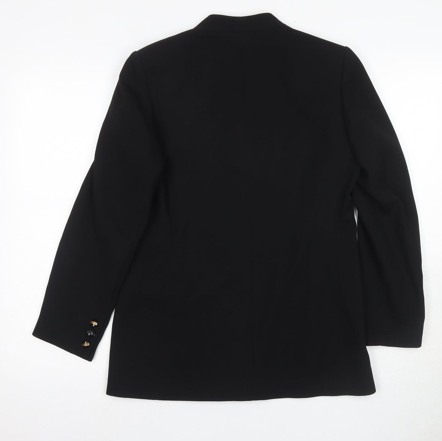 Viyella Women's Black Wool Blazer, Size 8, Formal Wear