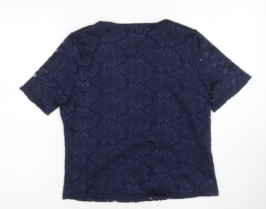 Womens UK Size 12 Eastex Blue  Blouse