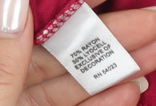 Banana Republic Women's Red Wrap Dress, Size S, Elegant