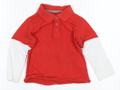 Designers Debenhams Baby Red Polo Shirt, 12-18 Months