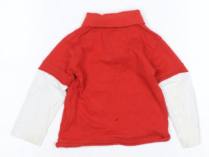 Designers Debenhams Baby Red Polo Shirt, 12-18 Months