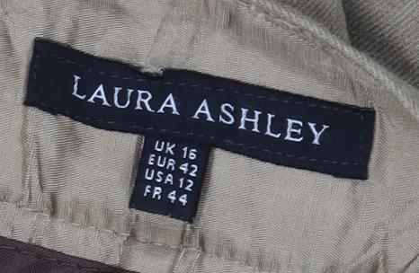 Laura Ashley Women's Beige Dress Pants UK 16