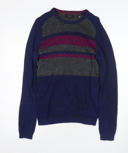 Unisex Adults UK Size M Ted Baker Multicoloured Pullover Jumper