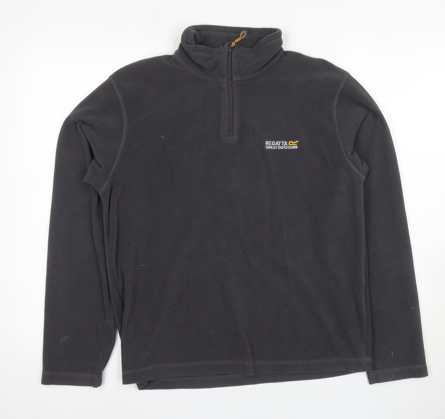 Mens UK Size S Regatta Black 1/4 Zip Sweatshirt
