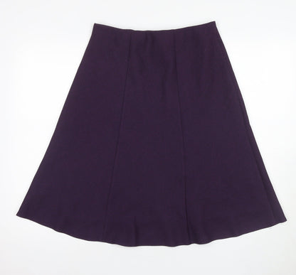Honor Millburn Women's Purple A-Line Skirt, Size 12