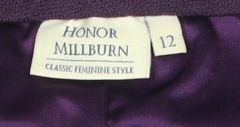 Honor Millburn Women's Purple A-Line Skirt, Size 12