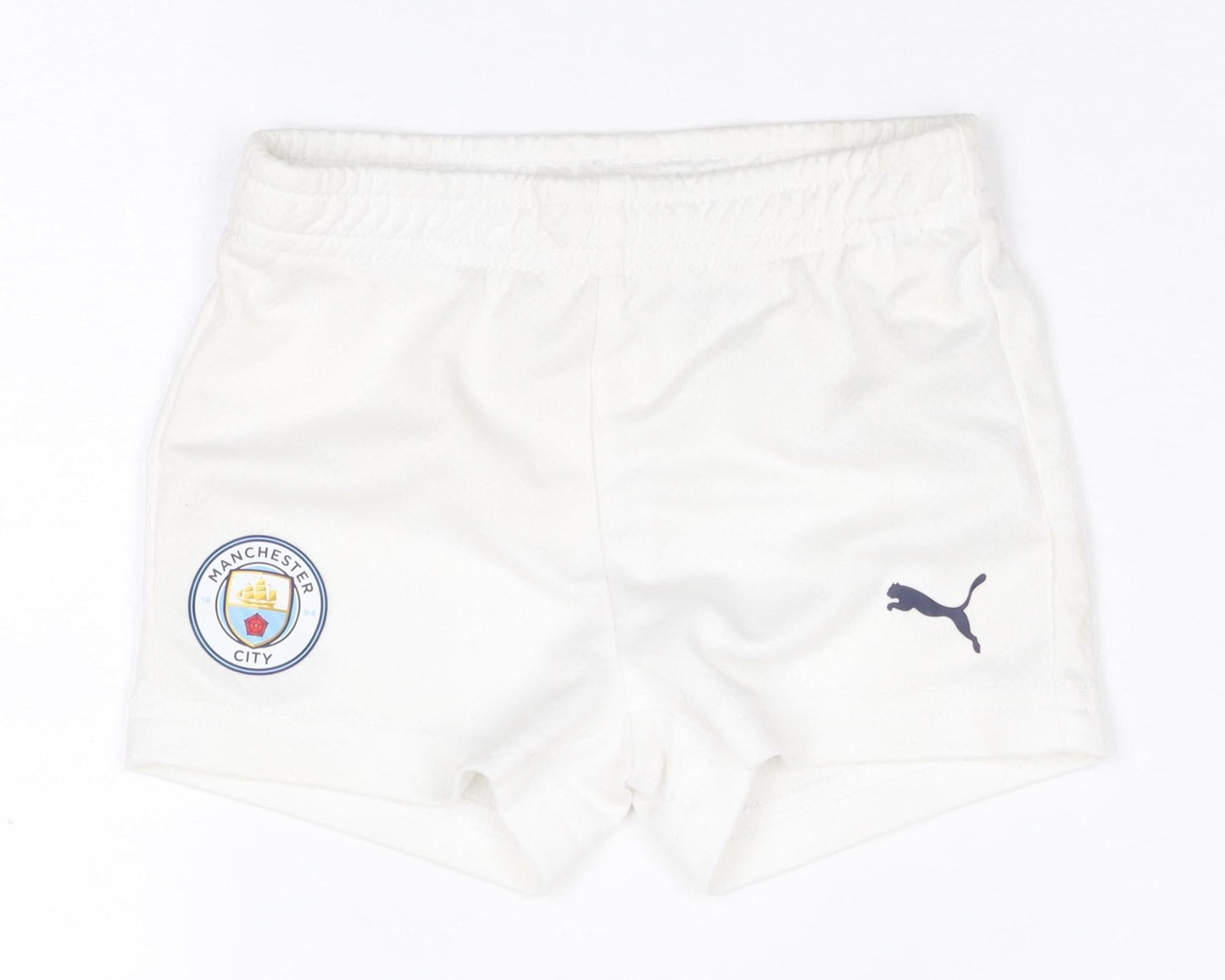 Puma White Unisex Baby Shorts 6-9 Months Sports Activewear