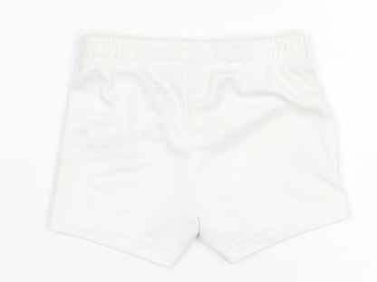 Puma White Unisex Baby Shorts 6-9 Months Sports Activewear