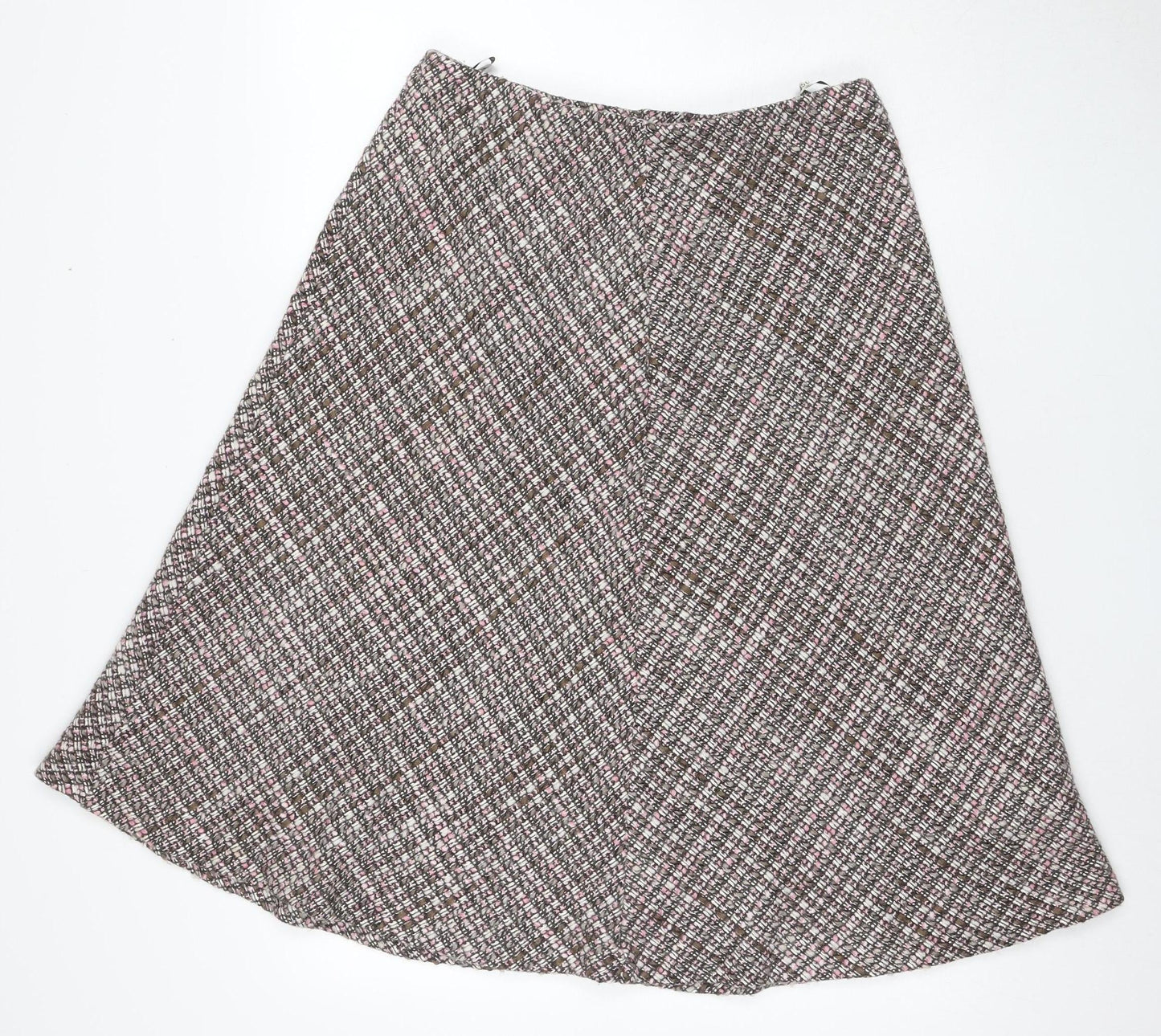 Eastex Women's Multicoloured Check A-line Skirt Size 14