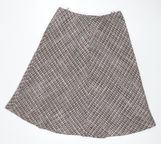 Eastex Women's Multicoloured Check A-line Skirt Size 14