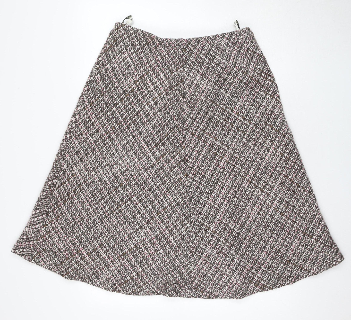 Eastex Women's Multicoloured Check A-line Skirt Size 14