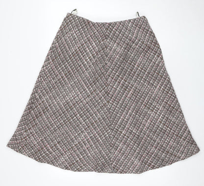 Eastex Women's Multicoloured Check A-line Skirt Size 14