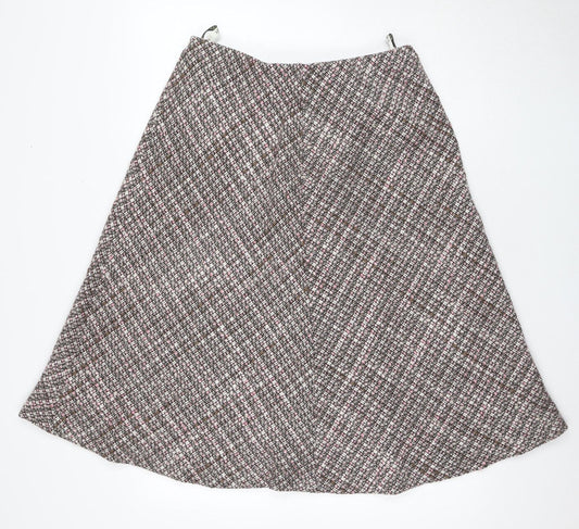 Eastex Women's Multicoloured Check A-line Skirt Size 14