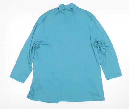 Womens UK Size 12 Eastex Blue Basic Blouse