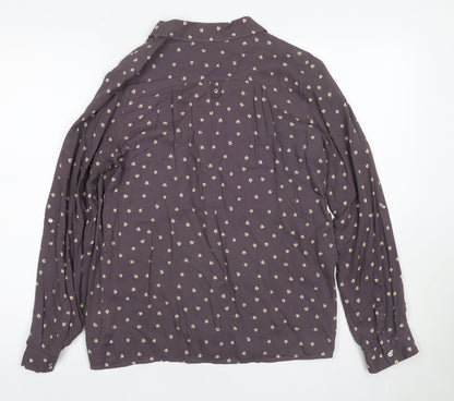 Womens UK Size 10 White Stuff Purple  Button-Up