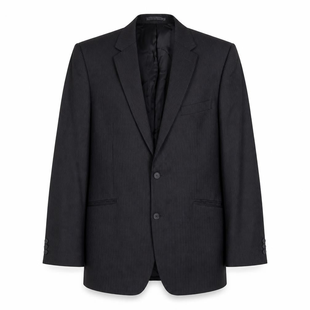 Mens UK Size 44 Jeff Banks Regular Black Suit Jacket