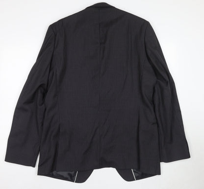 Mens UK Size 44 Jeff Banks Regular Black Suit Jacket