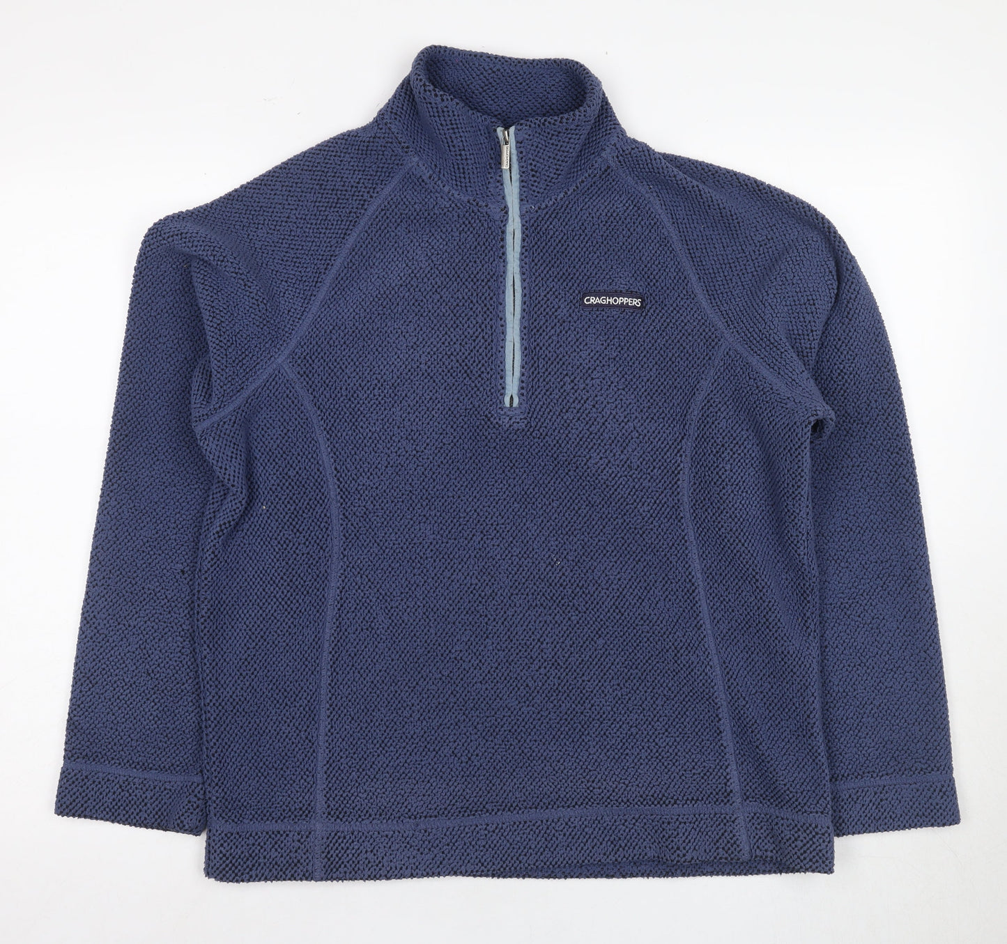 Mens UK Size M Craghoppers Blue 1/2 Zip Hoodie