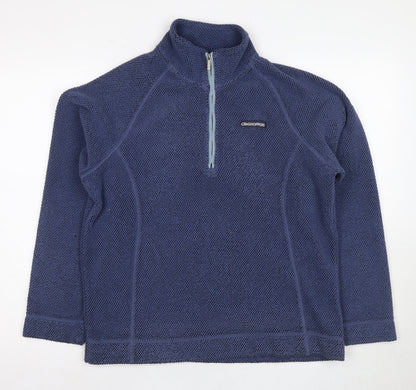 Mens UK Size M Craghoppers Blue 1/2 Zip Hoodie