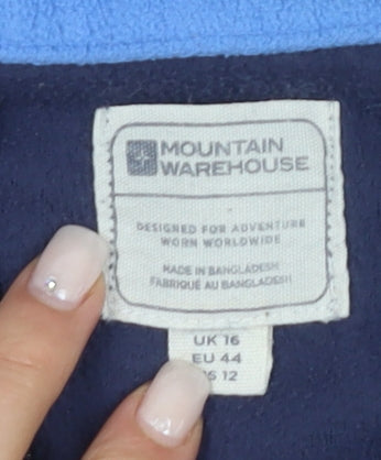 Womens UK Size UK 16 Mountain Warehouse Blue Pullover Sweatshirt